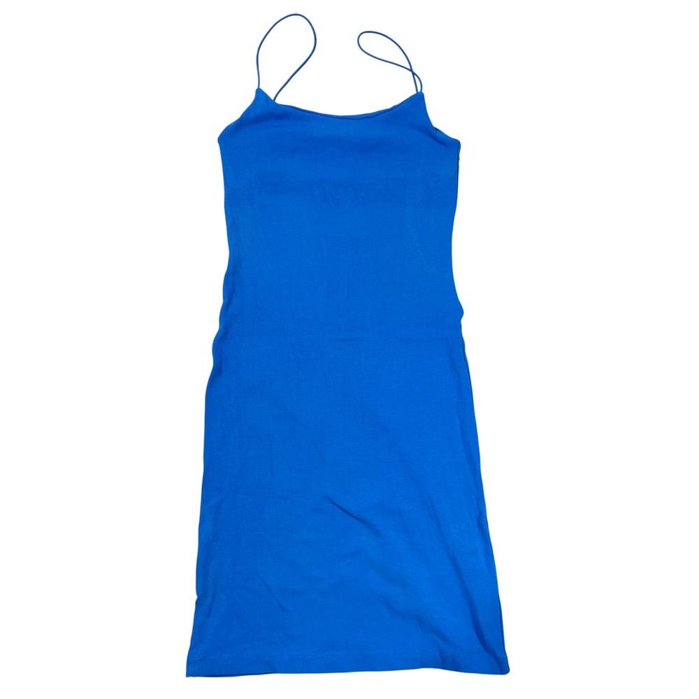 Zara Women's Blue Bodycon Cami Mini Dress Size Medium